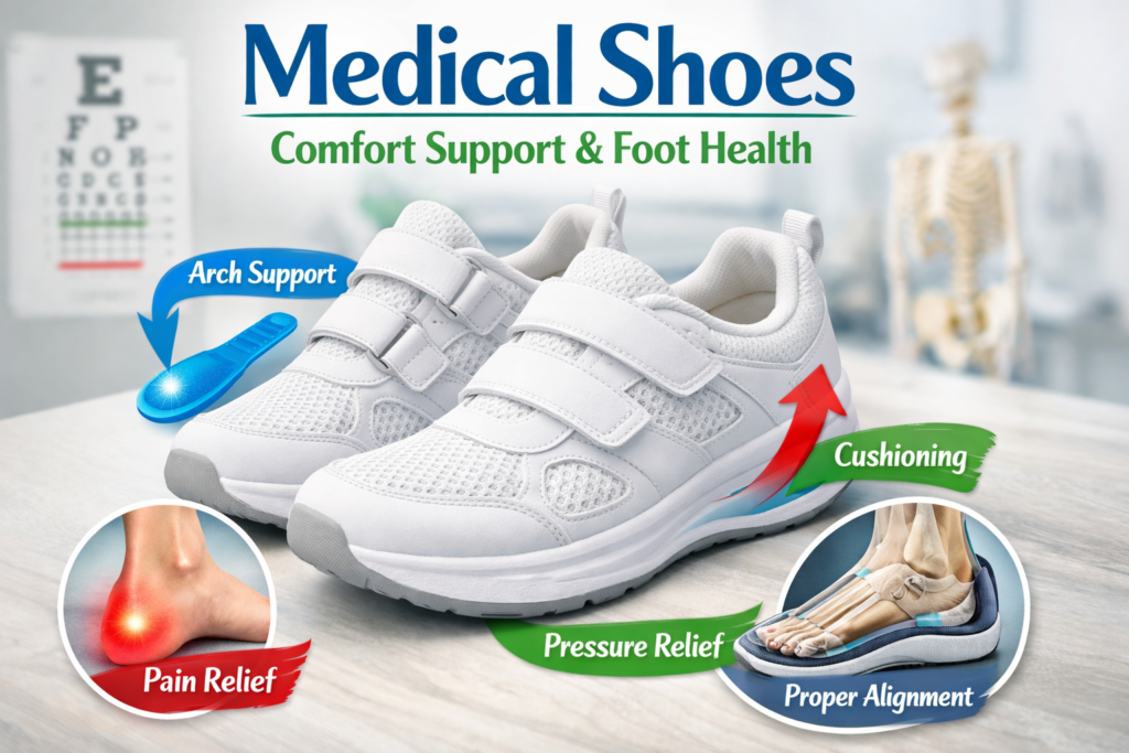 Medical Shoes Comfort Support and Foot Protection
