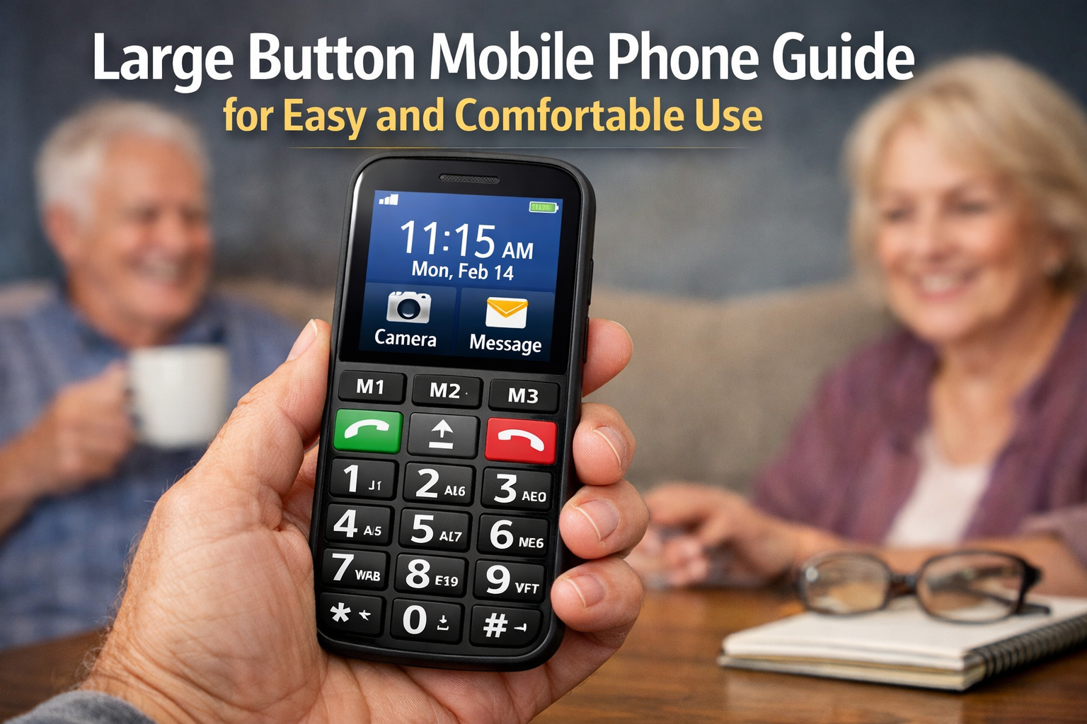 Large Button Mobile Phone Easy Phones for Seniors